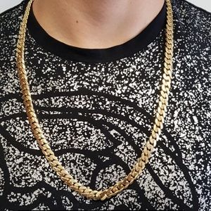 Men’s Solid Gold Cuban necklace